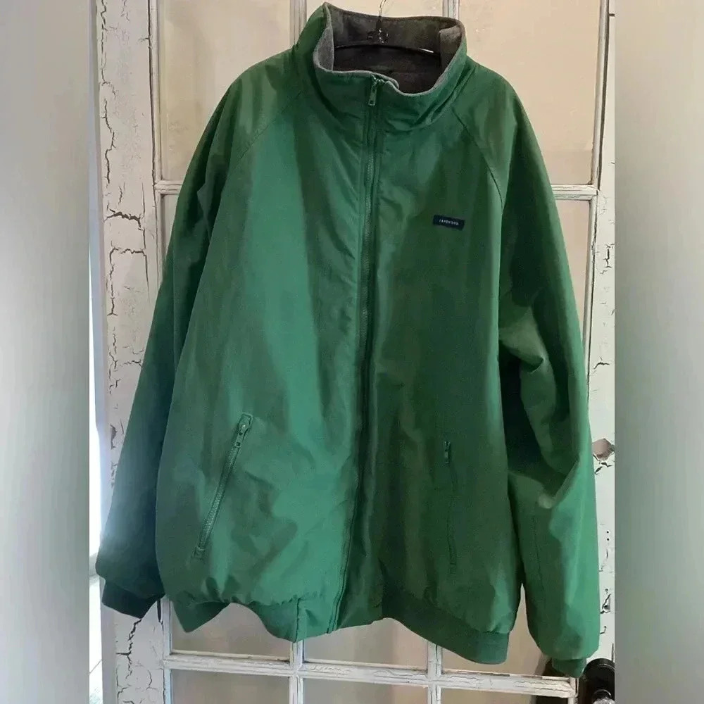 Land’s End Men’s Therma Check Green Jacket XLT